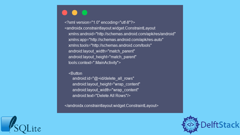  Delete All Records From Table In SQLite With Android Delft Stack